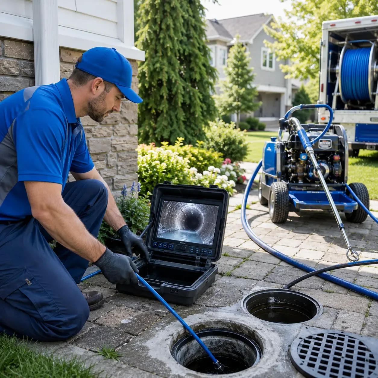 Outdoor drain cleaning professionals serving Auburn, NH